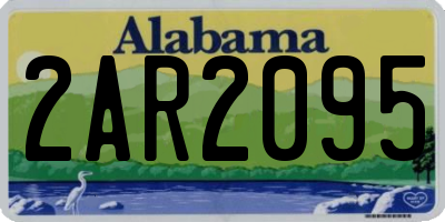 AL license plate 2AR2095