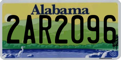 AL license plate 2AR2096