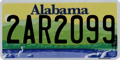 AL license plate 2AR2099