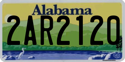 AL license plate 2AR2120
