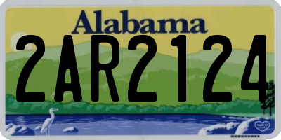 AL license plate 2AR2124