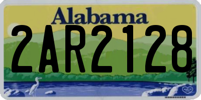 AL license plate 2AR2128