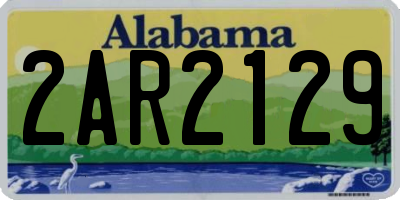 AL license plate 2AR2129