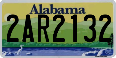 AL license plate 2AR2132