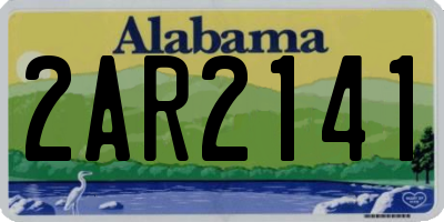 AL license plate 2AR2141
