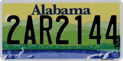 AL license plate 2AR2144