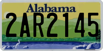 AL license plate 2AR2145