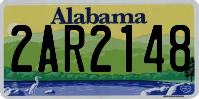AL license plate 2AR2148