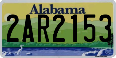 AL license plate 2AR2153