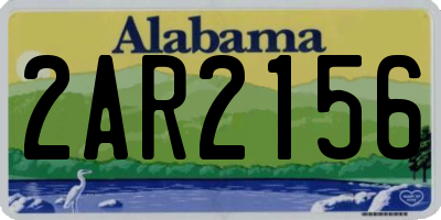 AL license plate 2AR2156