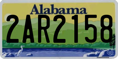 AL license plate 2AR2158