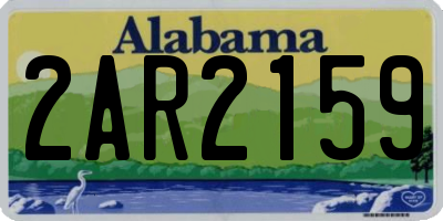 AL license plate 2AR2159