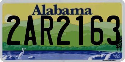 AL license plate 2AR2163
