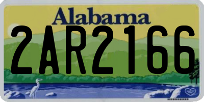 AL license plate 2AR2166