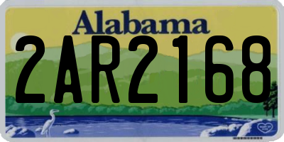 AL license plate 2AR2168