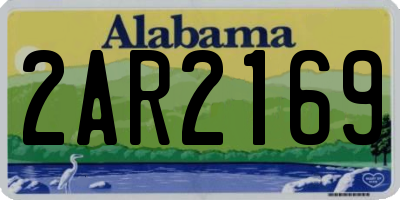 AL license plate 2AR2169