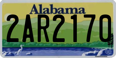 AL license plate 2AR2170