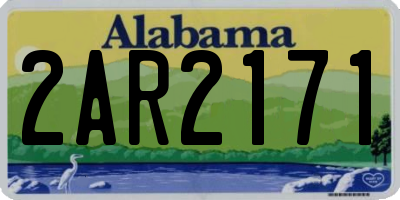 AL license plate 2AR2171