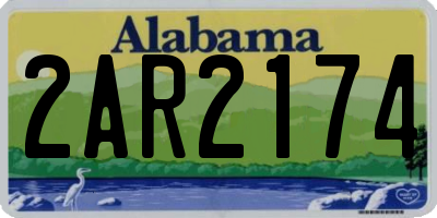AL license plate 2AR2174