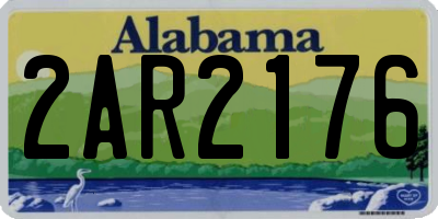 AL license plate 2AR2176