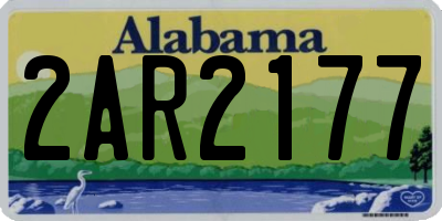 AL license plate 2AR2177
