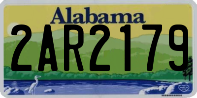 AL license plate 2AR2179