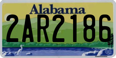 AL license plate 2AR2186