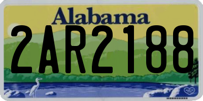 AL license plate 2AR2188