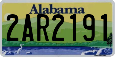 AL license plate 2AR2191