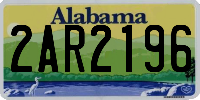 AL license plate 2AR2196