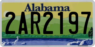 AL license plate 2AR2197