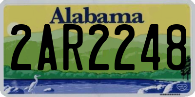 AL license plate 2AR2248