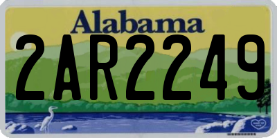 AL license plate 2AR2249