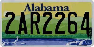 AL license plate 2AR2264