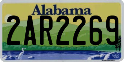 AL license plate 2AR2269