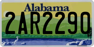 AL license plate 2AR2290