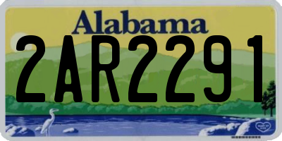 AL license plate 2AR2291