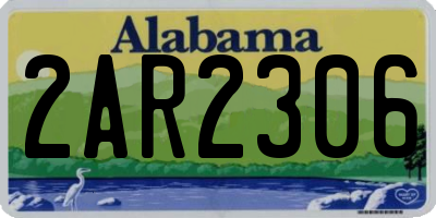 AL license plate 2AR2306