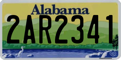 AL license plate 2AR2341