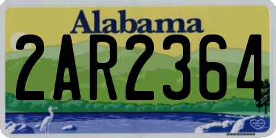 AL license plate 2AR2364