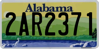 AL license plate 2AR2371