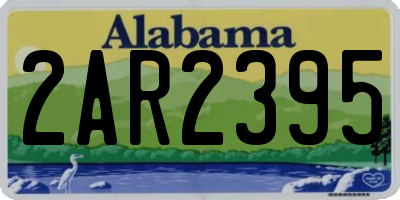 AL license plate 2AR2395