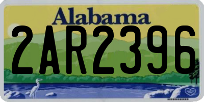 AL license plate 2AR2396