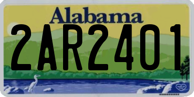 AL license plate 2AR2401