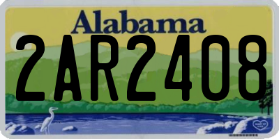 AL license plate 2AR2408