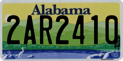 AL license plate 2AR2410