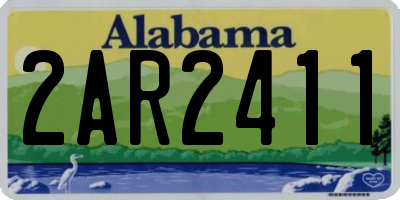 AL license plate 2AR2411