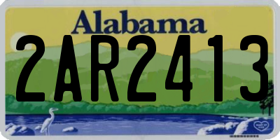 AL license plate 2AR2413
