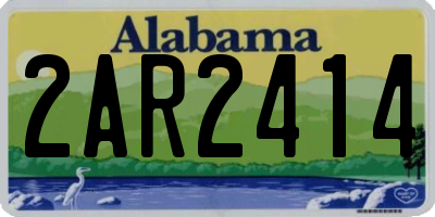 AL license plate 2AR2414