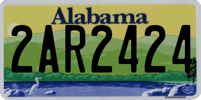 AL license plate 2AR2424